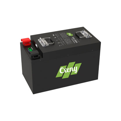 Cxeny 24V 200Ah Lithium Battery 5.12Kwh LiFePO4 8000+ Cycles Built-in 200A BMS